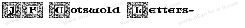 JF Cotswold Letters字体转换